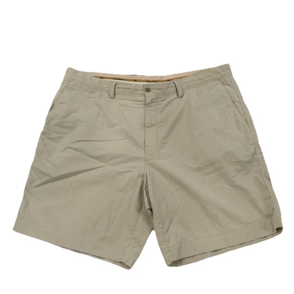Tommy Bahama Other - Tommy Bahama Mens 42 Stone Khaki Shorts Coastal Classic Preppy Cotton Blend